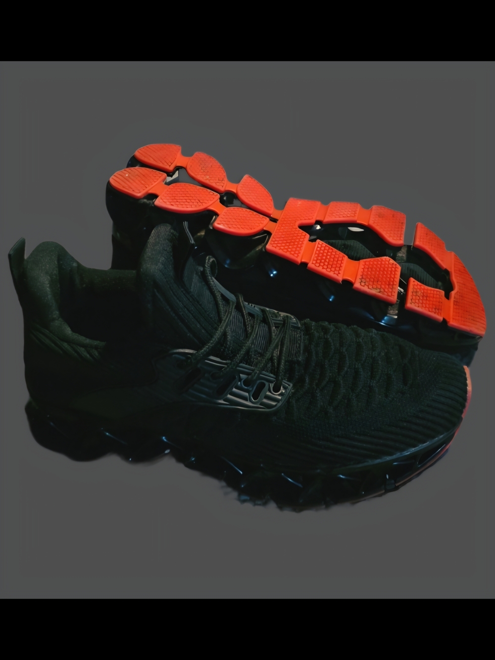 Source Unknown Black and Red Women's Sneakers